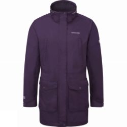 Craghoppers Womens Madigan III Long Jacket Dark Purple